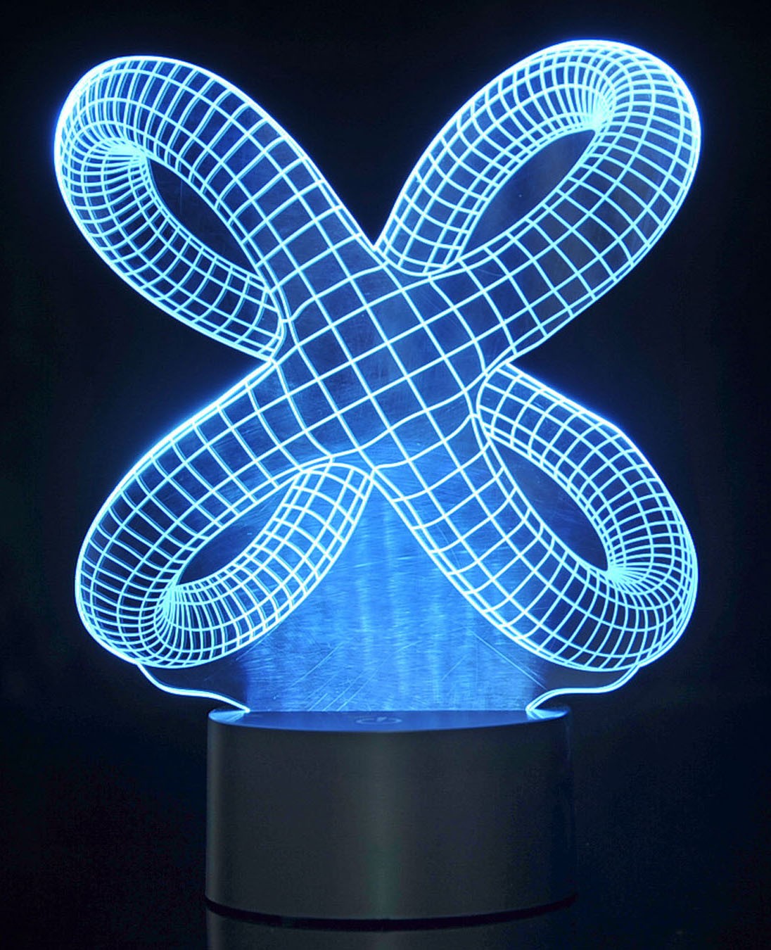 3D Crisscross Rings Laser Cut Precision LED Lights