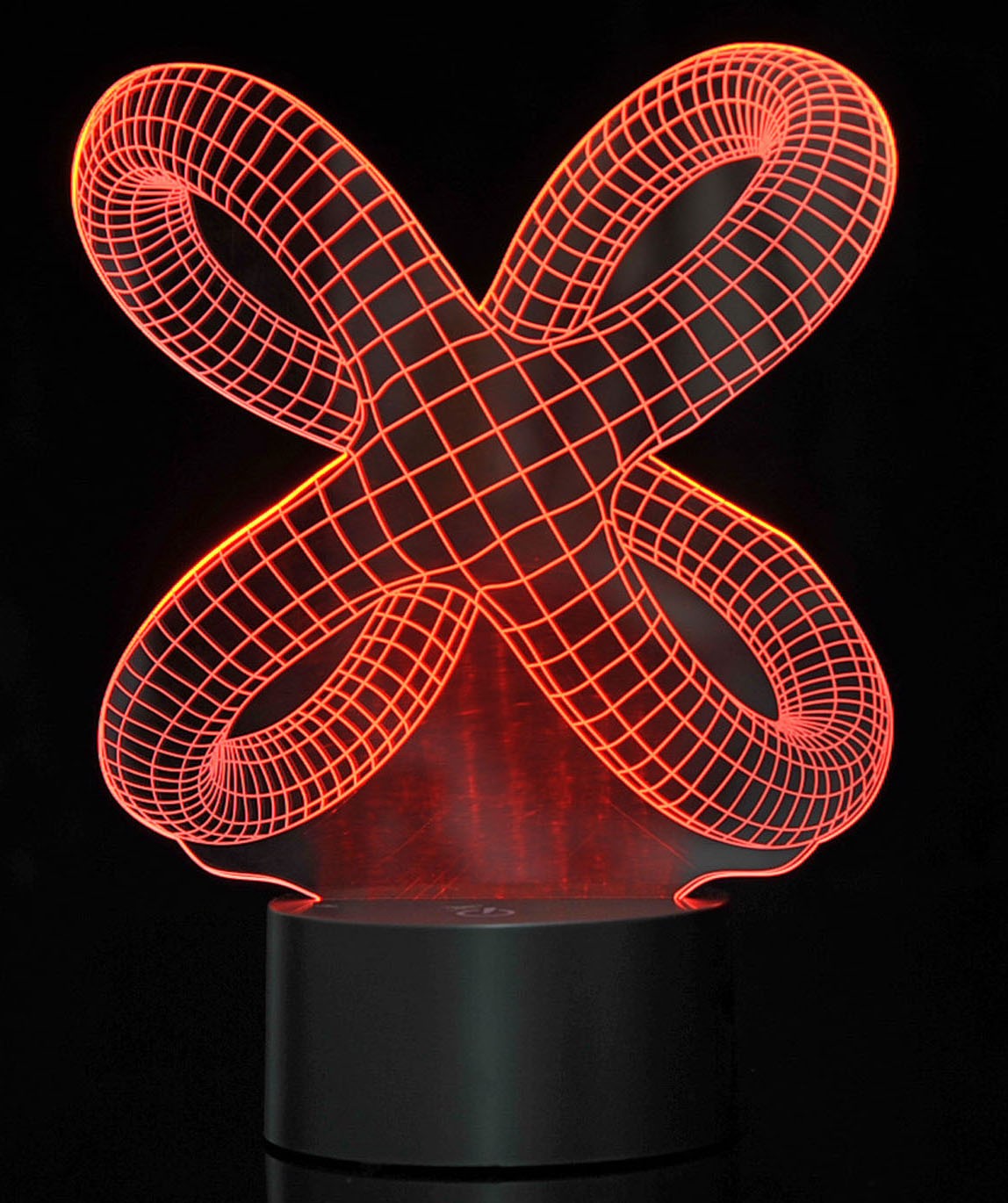 3D Crisscross Rings Laser Cut Precision LED Lights