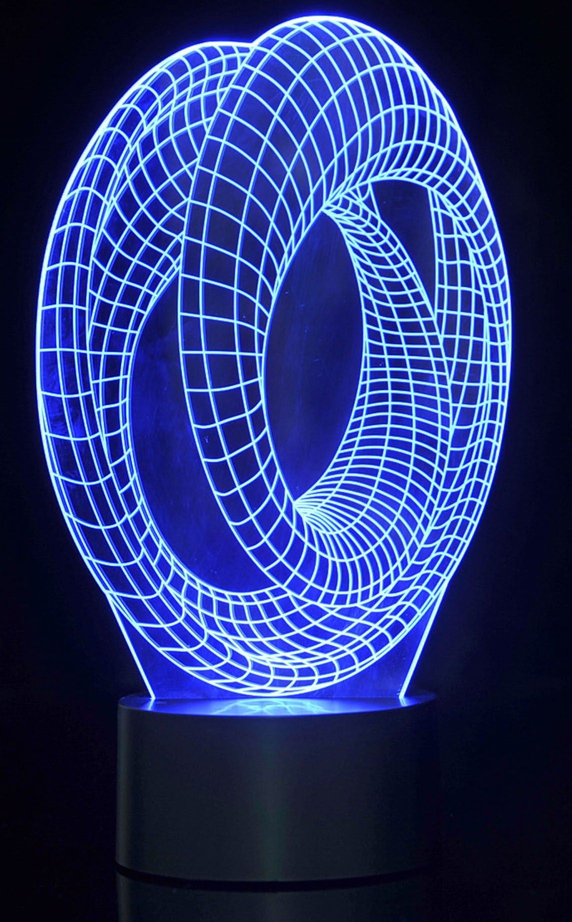 3D Corkscrew Lighting Laser Cut Precision LED Lights