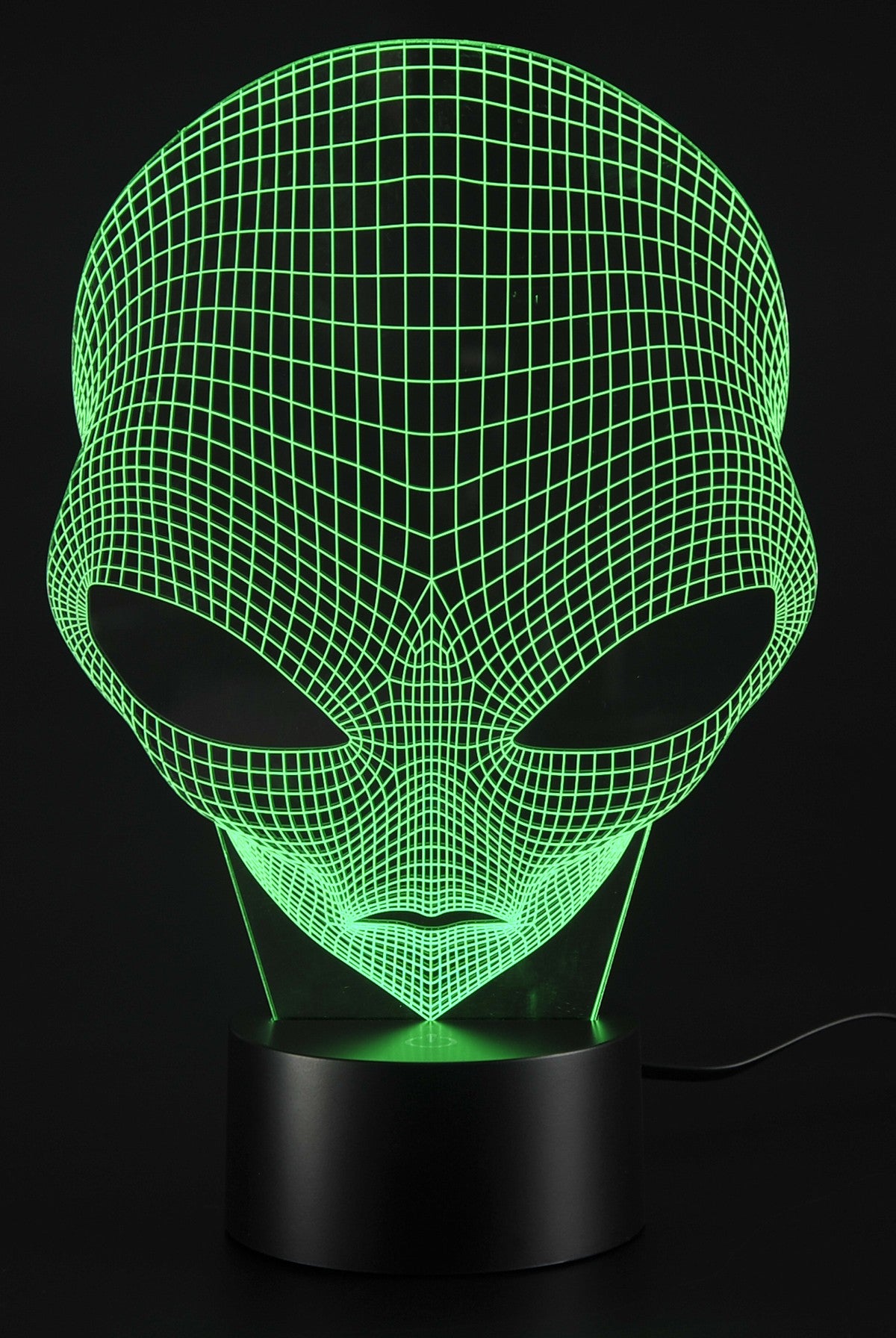 3D Illusion Grow LED Alien Shapes Lamp 7 Colors USB Power