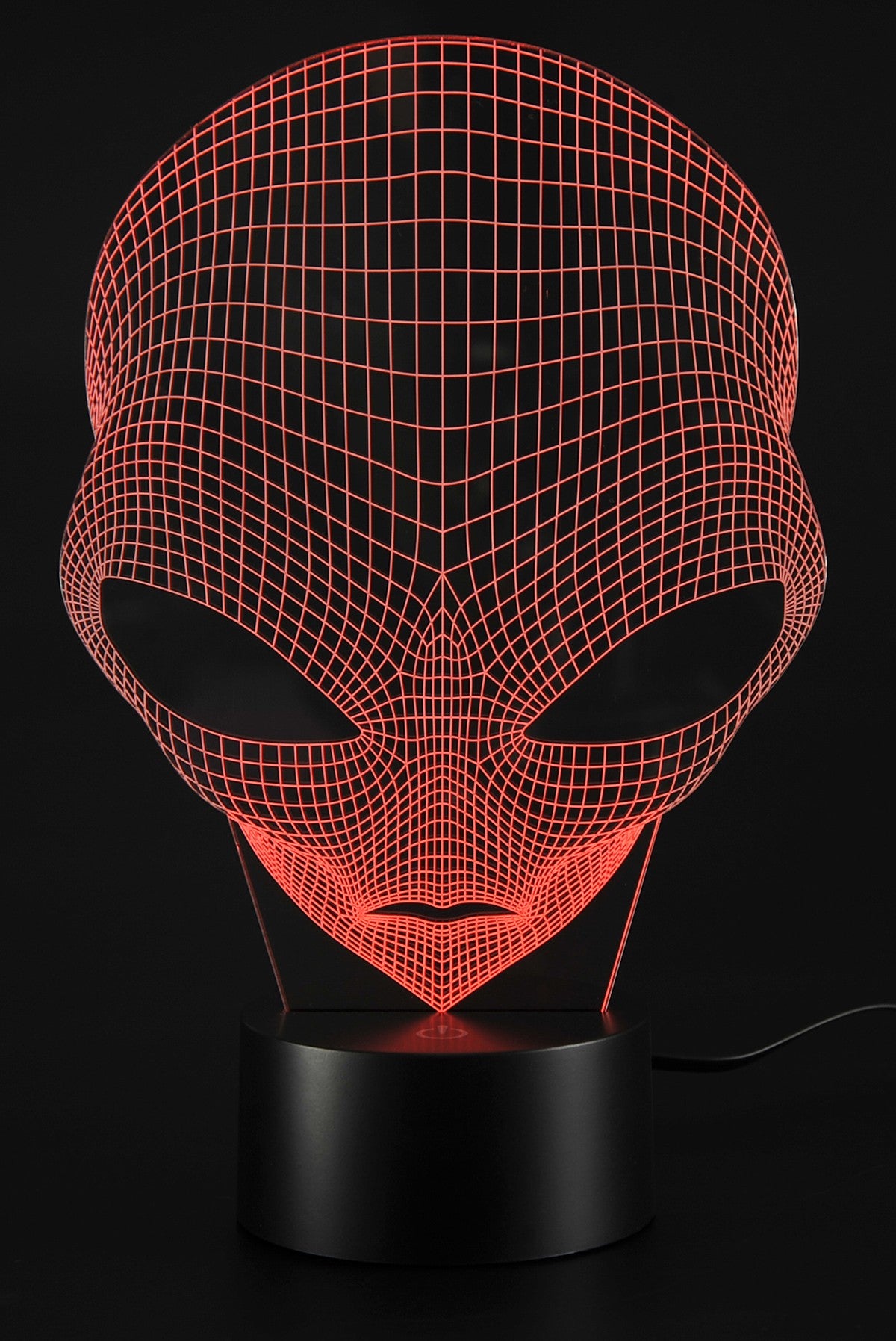 3D Illusion Grow LED Alien Shapes Lamp 7 Colors USB Power