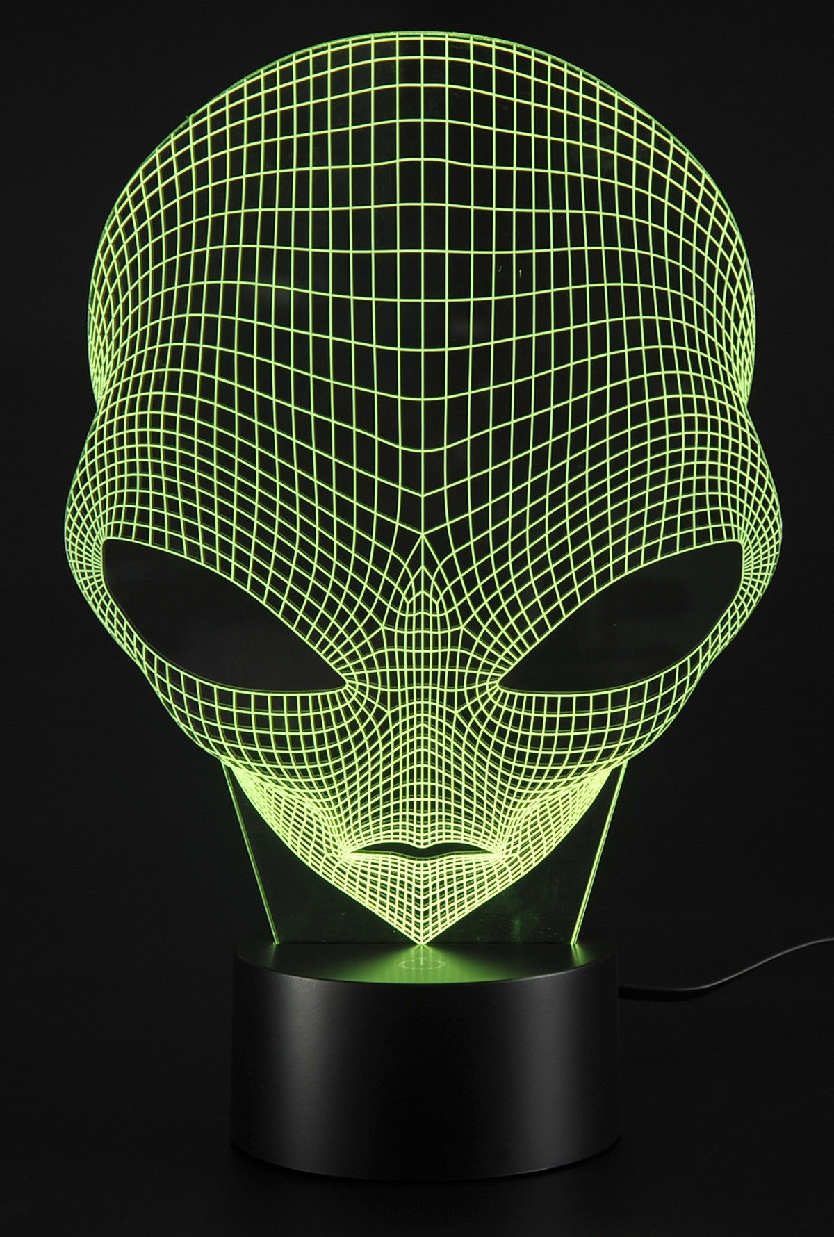 3D Illusion Grow LED Alien Shapes Lamp 7 Colors USB Power