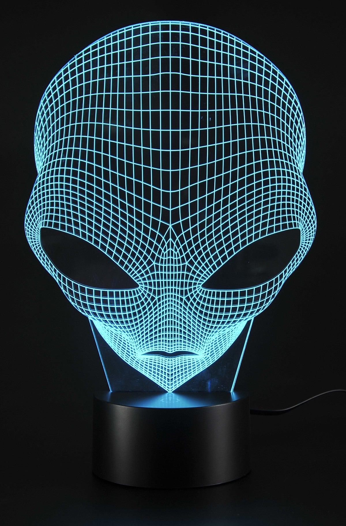 3D Illusion Grow LED Alien Shapes Lamp 7 Colors USB Power