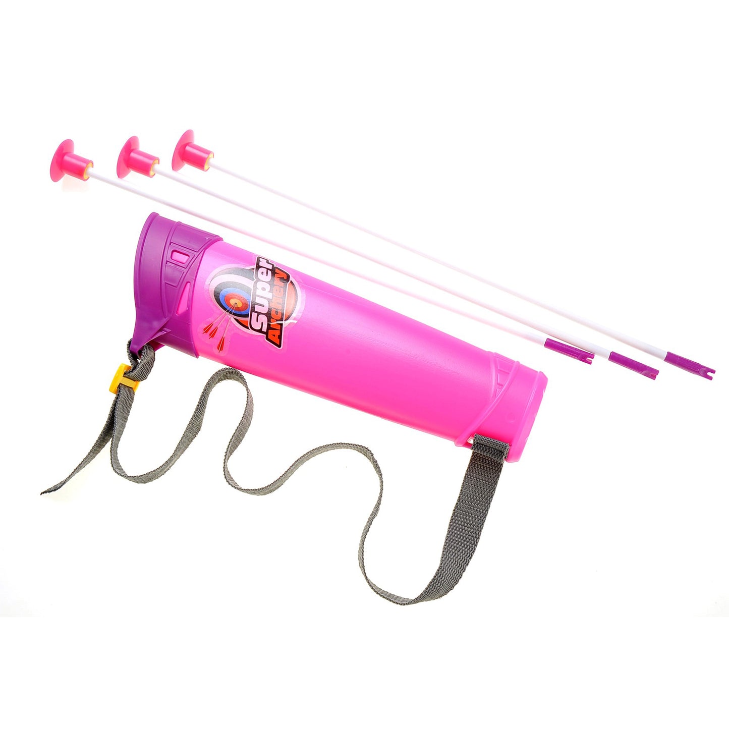 Bow And Arrow Playset With Quiver And Target (Pink)