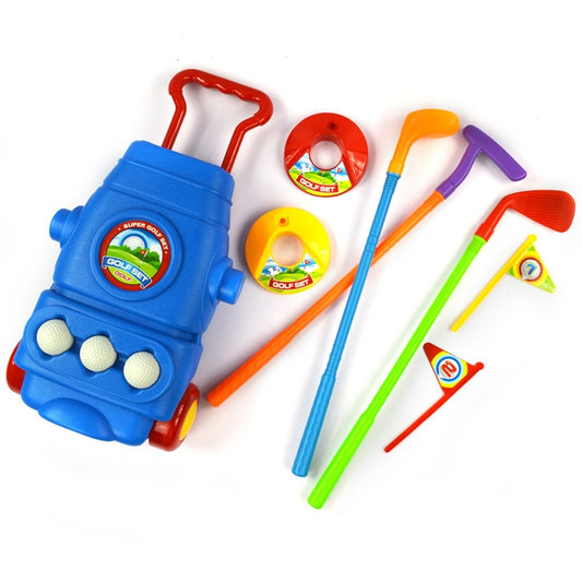 Deluxe Golf Set For Kids Comes With 3 Golf Clubs, 3 Balls, And 2 Practice Holes